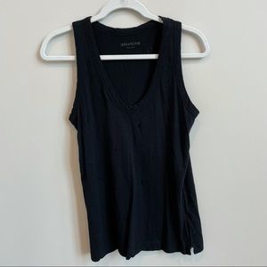 Zadig and Voltaire black tank top